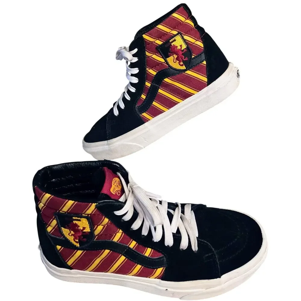 Vans Sk8-Hi Hogwarts Harry Potter Gryffindor Hi-Top Sneaker Men Size 5.5 Women 7